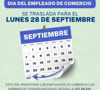📢 TRASPASO DEL D�A DEL EMPLEADO DE COMERCIO